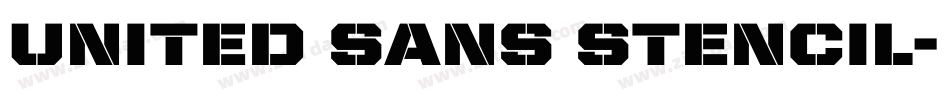 United Sans Stencil字体转换